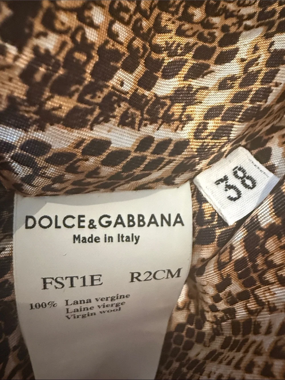 Dolce & Gabbana Tan Tailored Women's Blazer